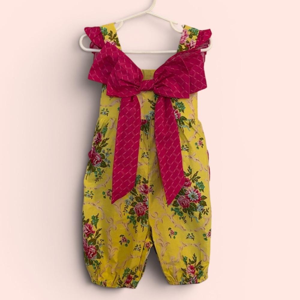 Caden Lane Floral Ruffle Jumpsuit 18-24M